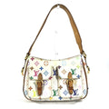 Louis Vuitton White Coated Canvas Shoulder Bag