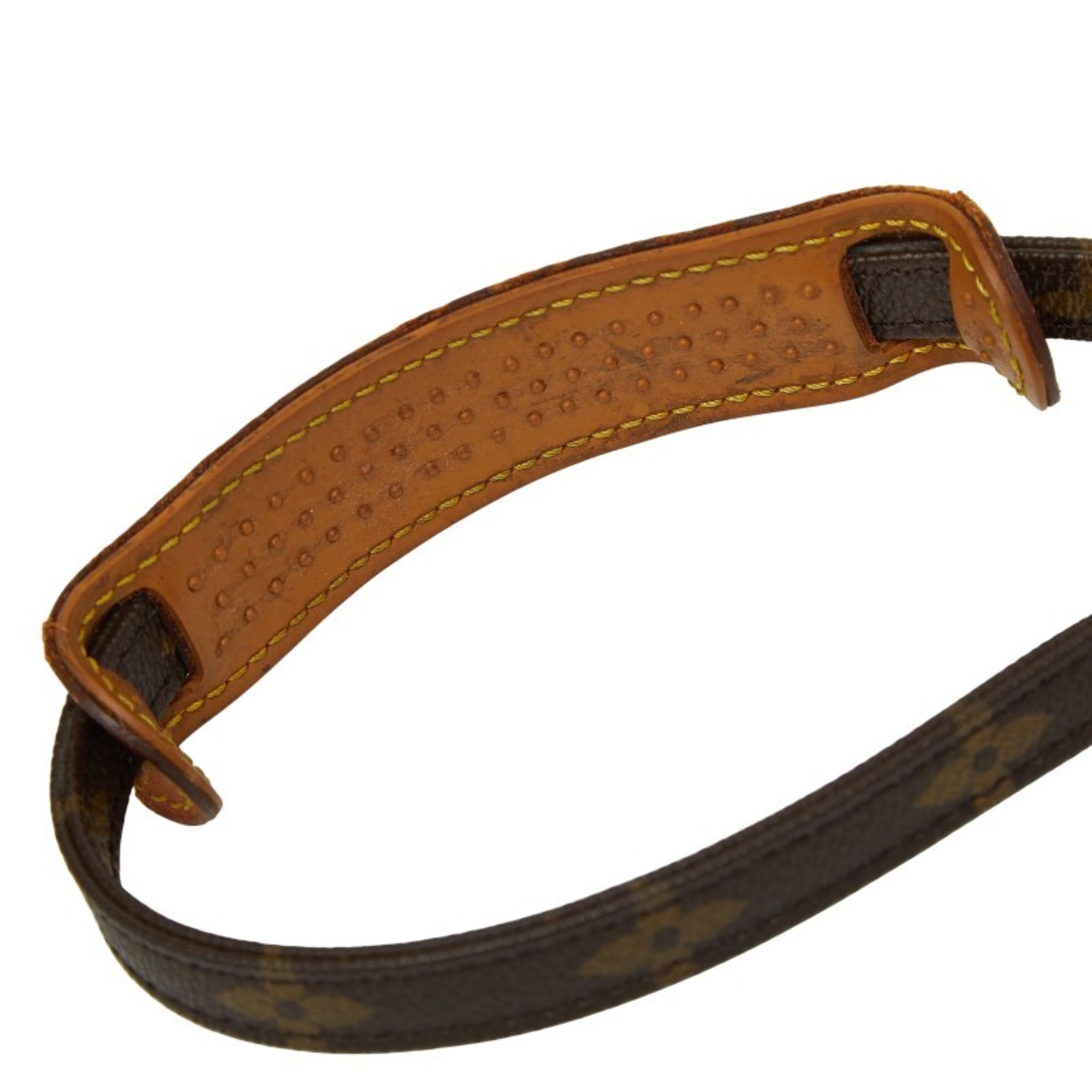 Louis Vuitton Brown Pvc Leather Pochette Shoulder Bag