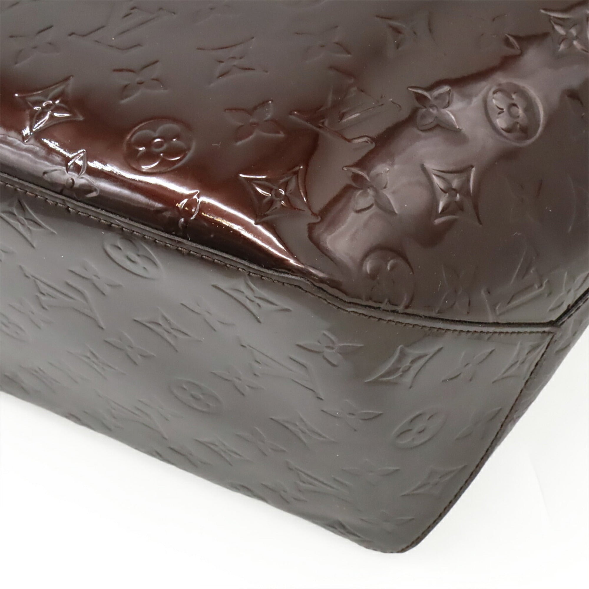 Louis Vuitton Amarante Leather Handbag Shoulder Bag Tote Bag