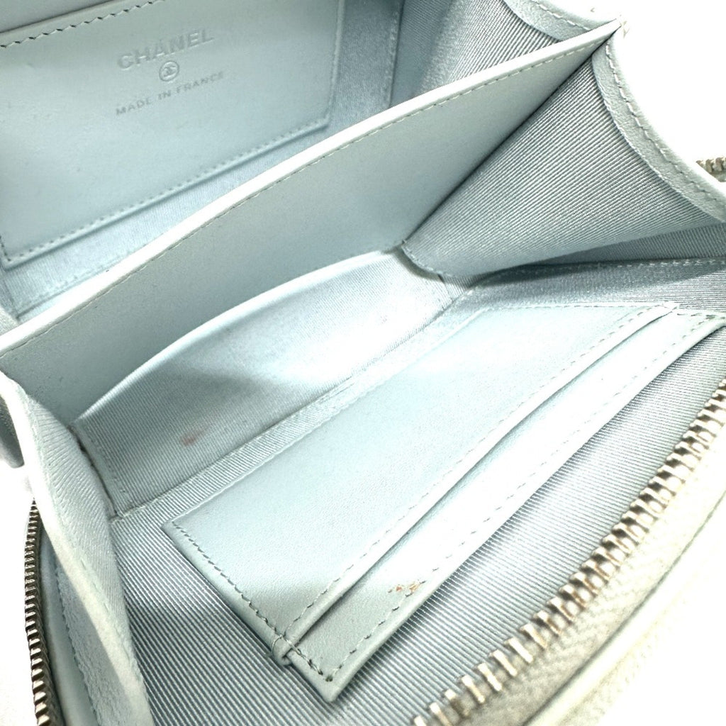 Chanel Blue Leather Shoulder Bag