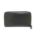 Fendi Gray Leather Long Wallet (Bi-Fold)