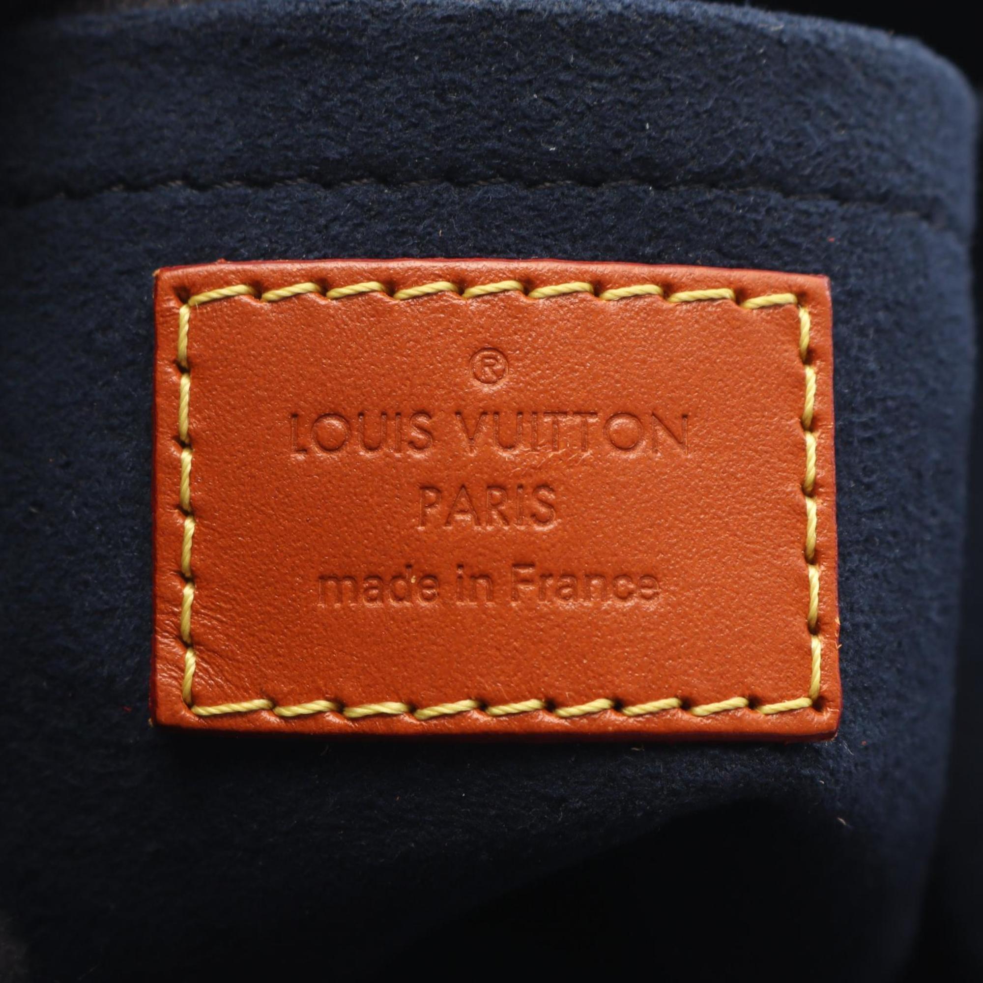 Louis Vuitton Brown Navy Monogram Reverse Handbag