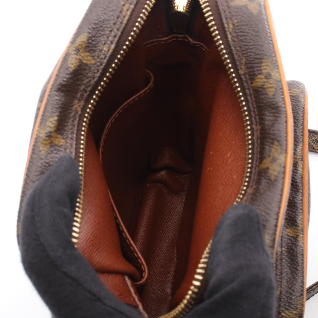 Louis Vuitton Brown Monogram Coated Canvas Leather Shoulder Bag