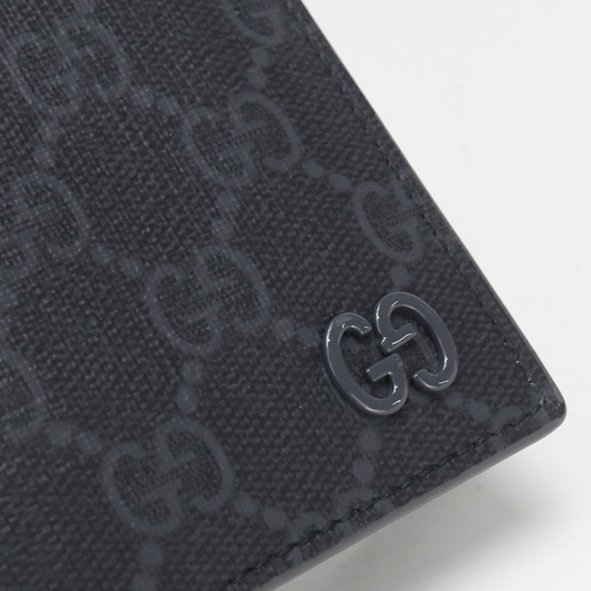 Gucci Black Pvc Long Wallet (Bi-Fold) (Pre-Owned)