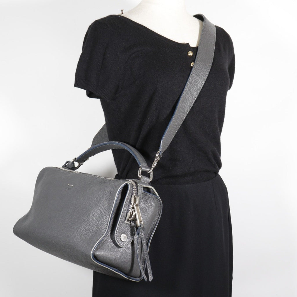 Fendi Gray Leather Handbag