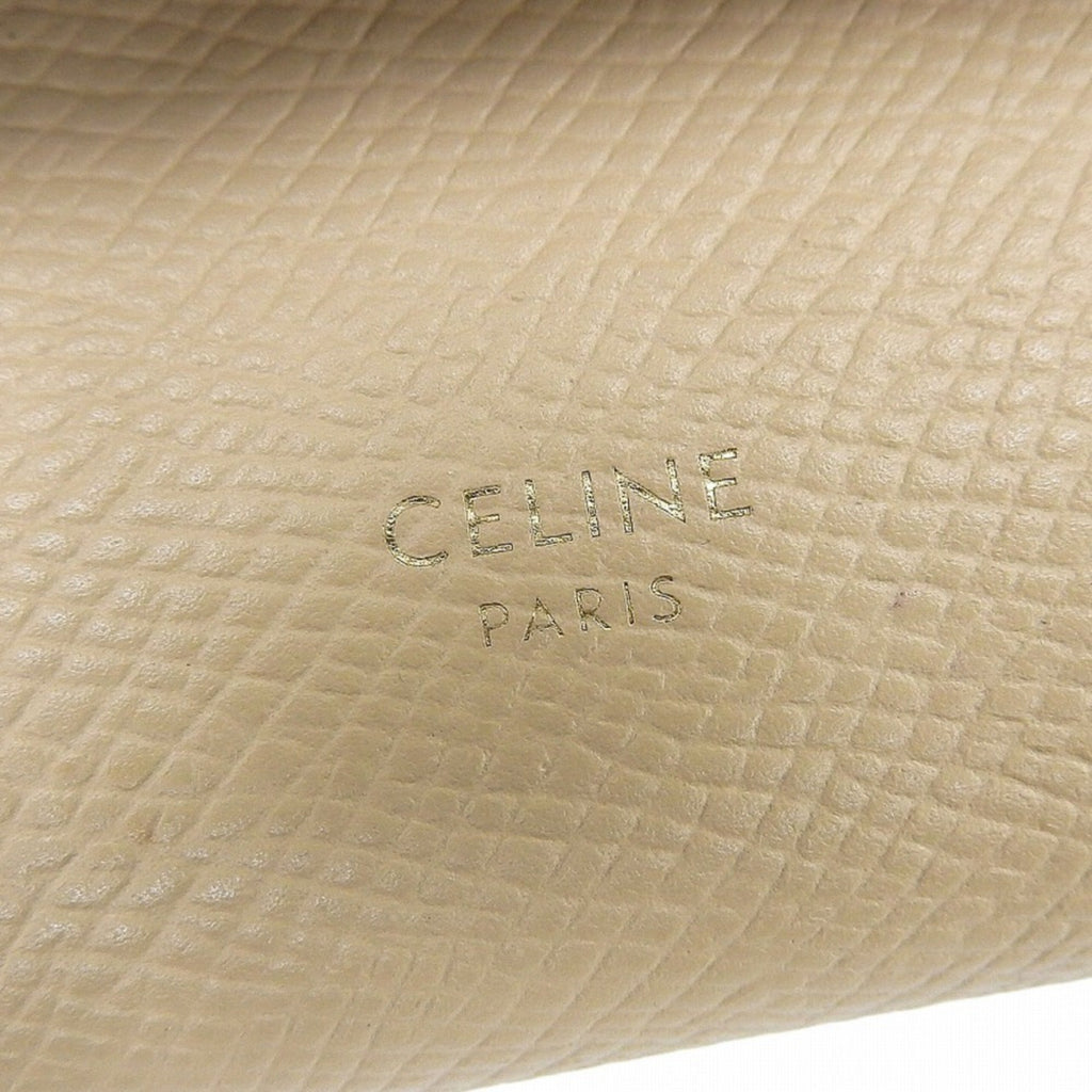 Celine Beige Leather Wallet (Tri-Fold)