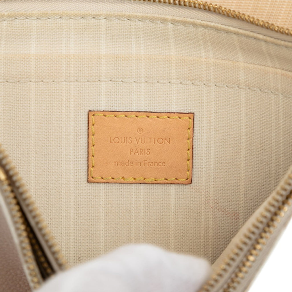 Louis Vuitton Pink Beige Pvc Leather Shoulder Bag