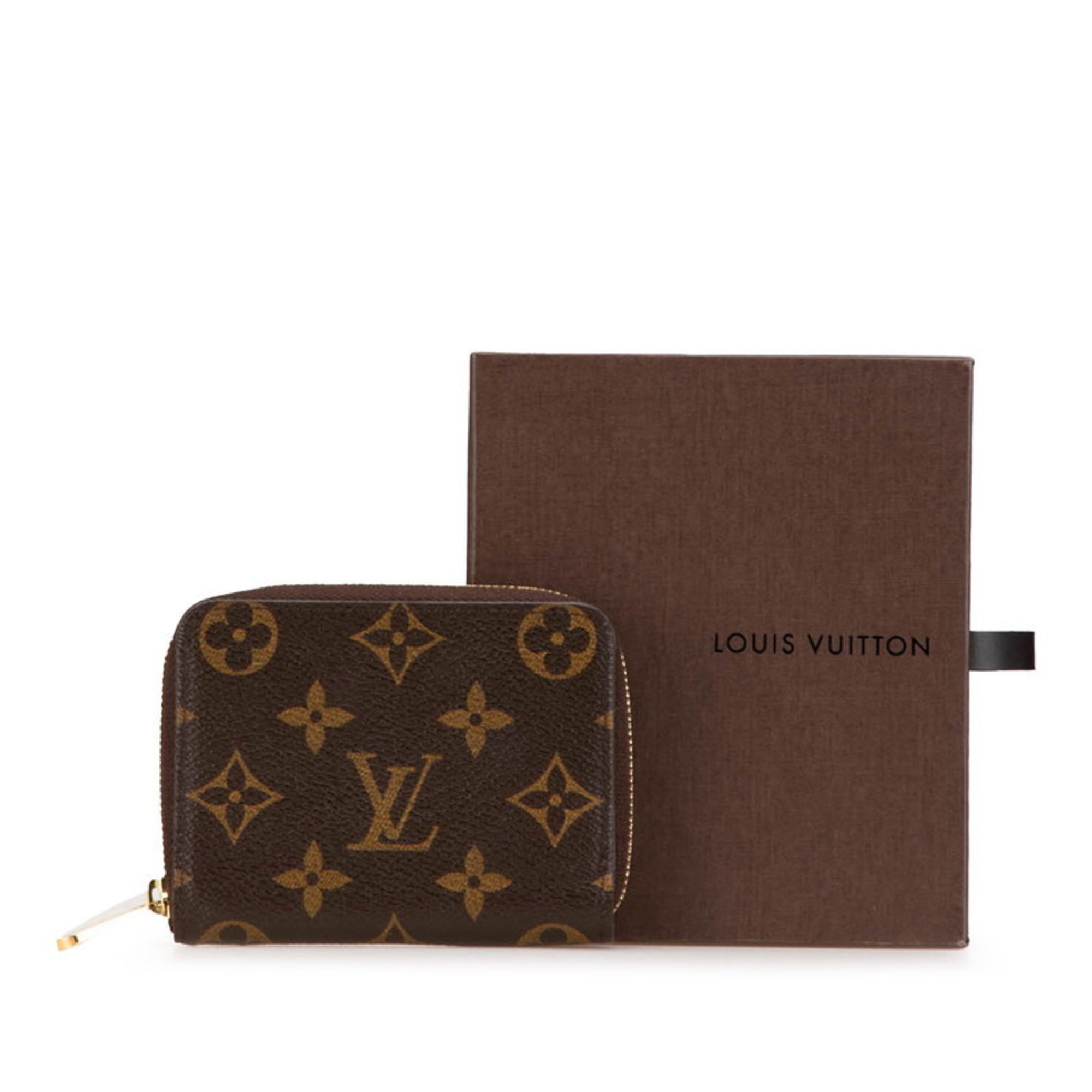 Louis Vuitton Brown Pvc Leather Coin Purse/Coin Case