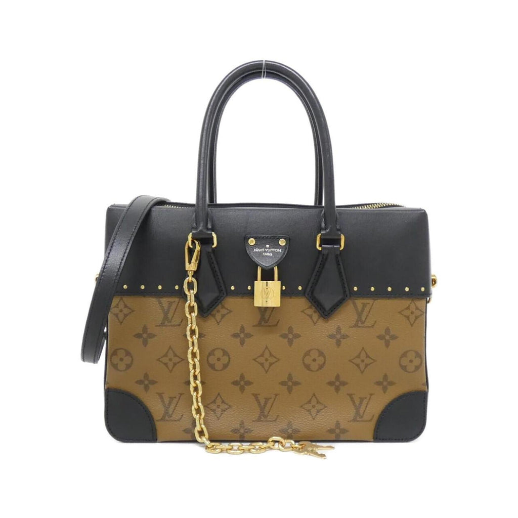 Louis Vuitton Brown Coated Canvas Handbag