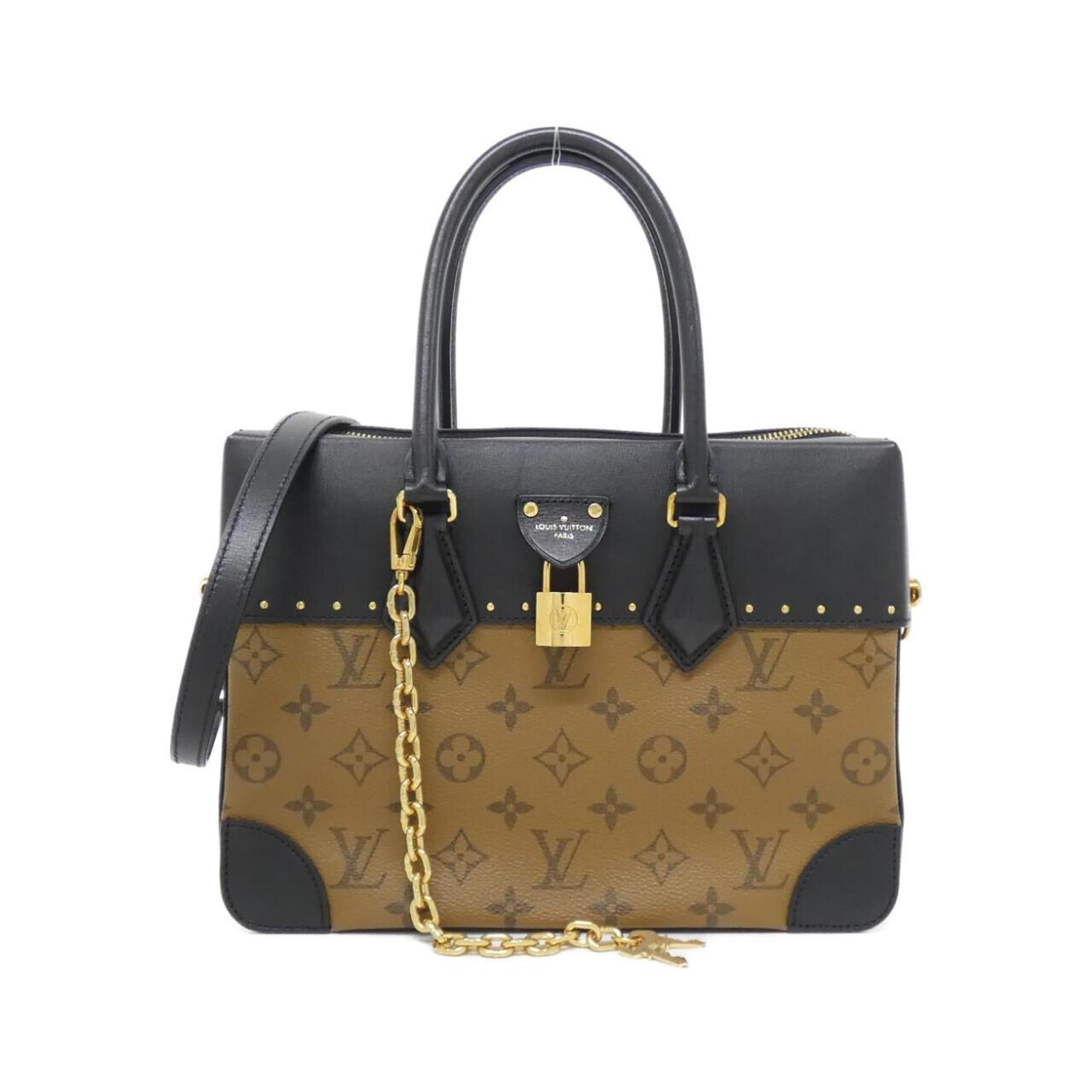 Louis Vuitton Brown Coated Canvas Handbag