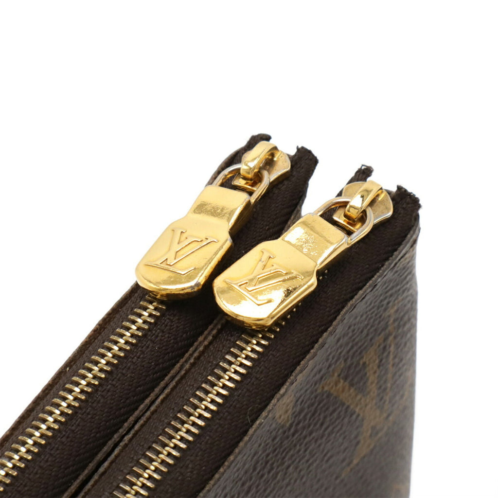 Louis Vuitton Pvc Leather Clutch Bag Pochette Pouch Shoulder Bag