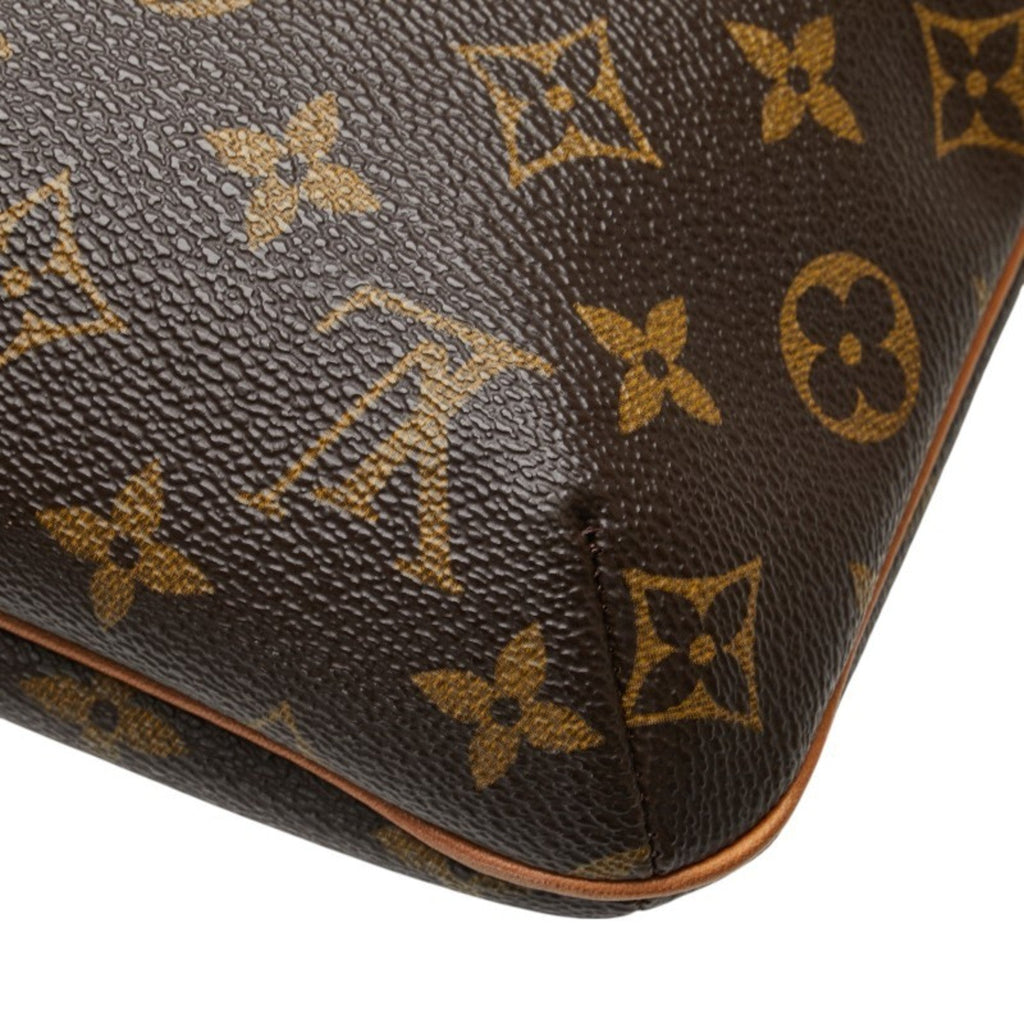 Louis Vuitton Monogram Brown Pvc Leather Handbag Shoulder Bag