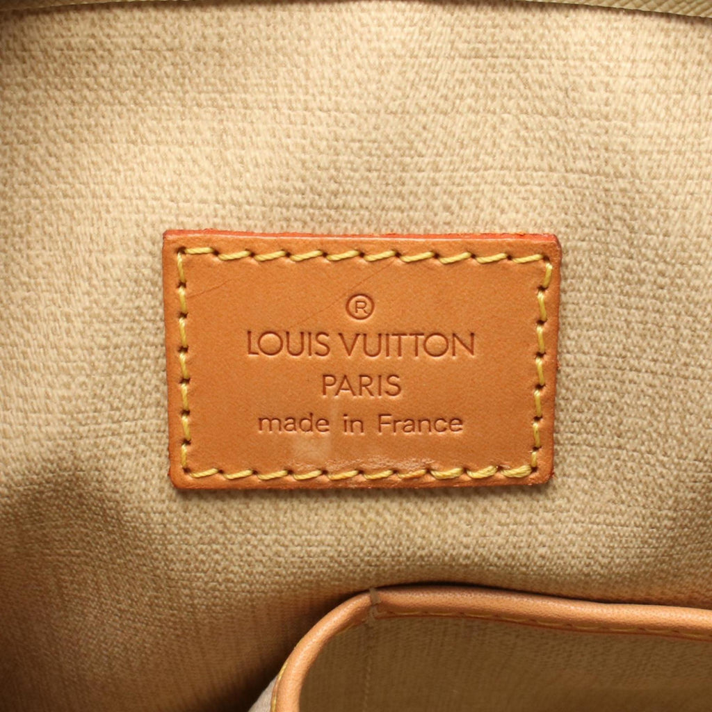Louis Vuitton Brown Coated Canvas Pvc Monogram Leather Handbag