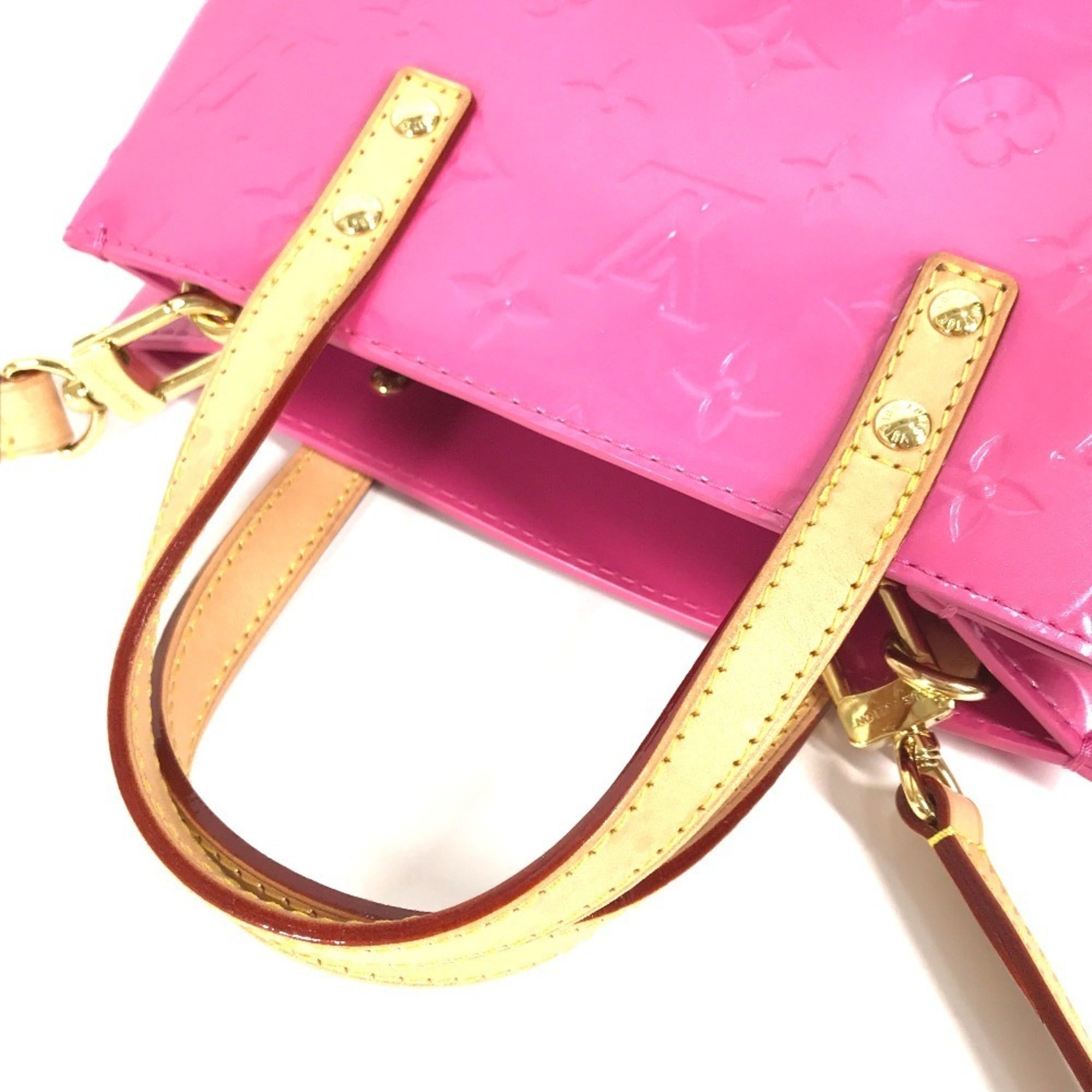 Louis Vuitton Pink Monogram Vernis Handbag Shoulder Bag Tote Bag