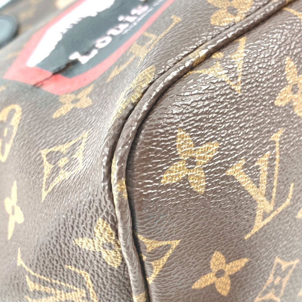 Louis Vuitton Black Brown Monogram Shoulder Bag Tote Bag