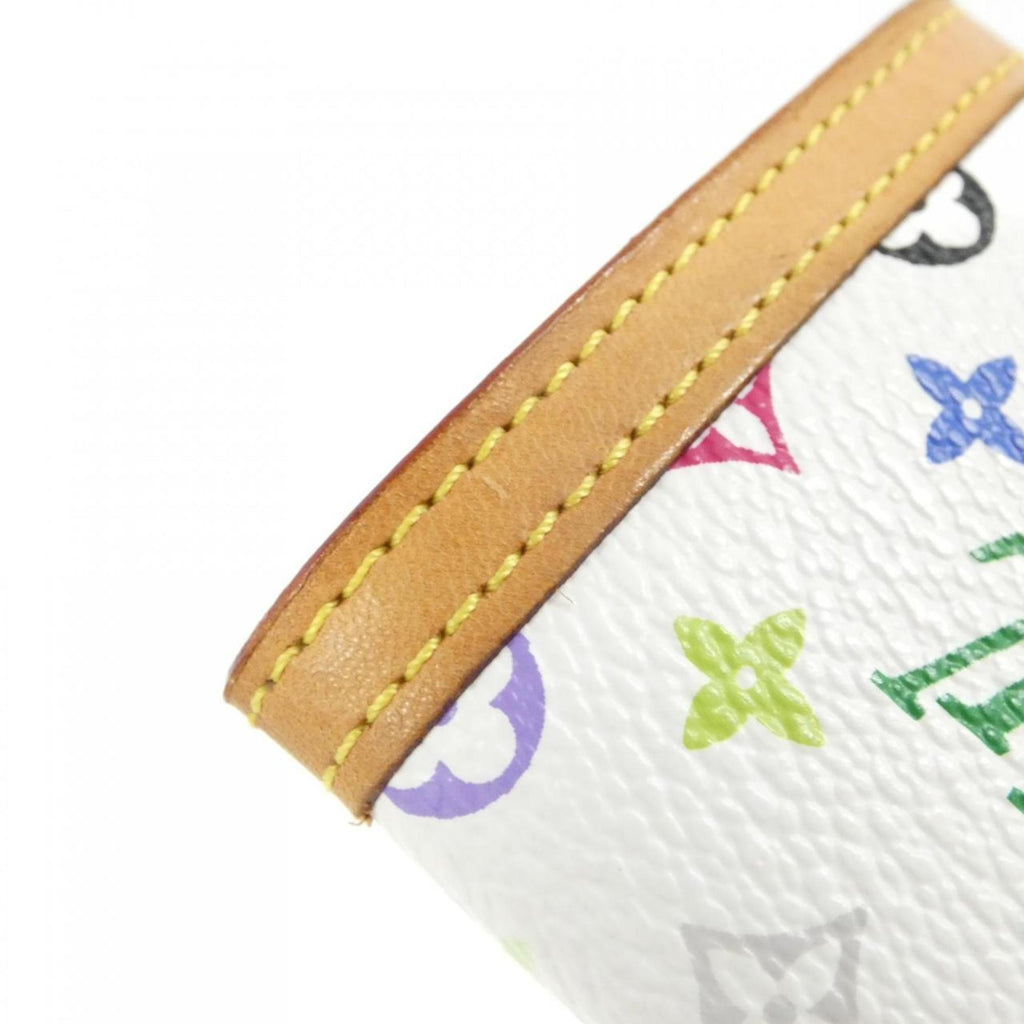 Louis Vuitton Multi-Color White Coated Canvas Coin Purse/Coin Case