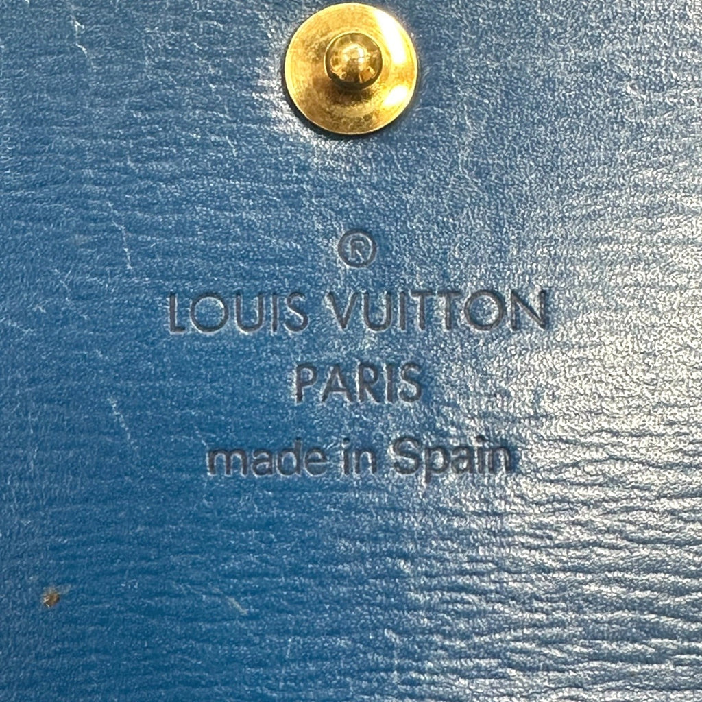 Louis Vuitton Toledo Blue Epi Leather Wallet
