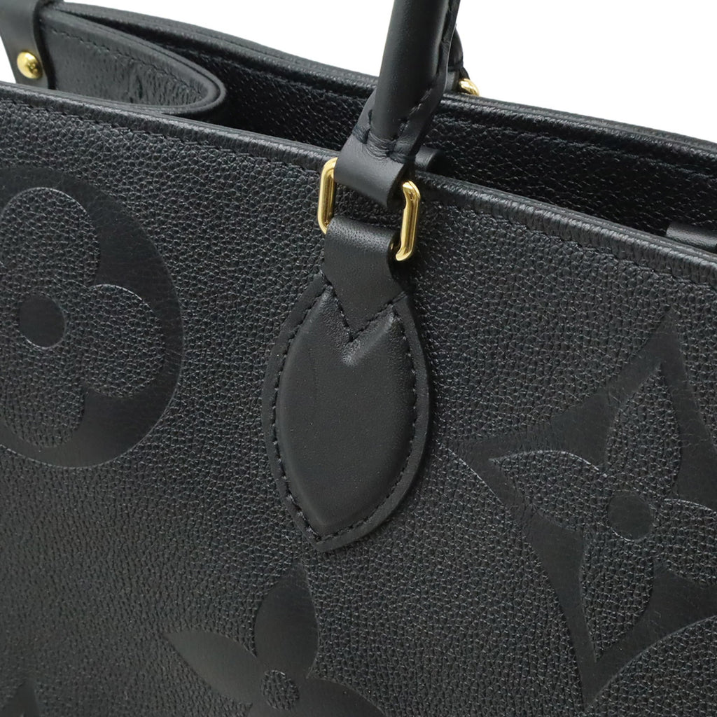Louis Vuitton Noir Monogram Empreinte Leather Shoulder Bag Tote Bag