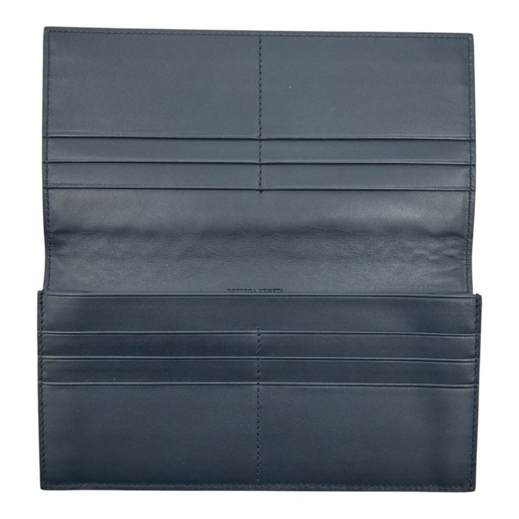 Bottega Veneta Navy Leather Wallet (Bi-Fold)
