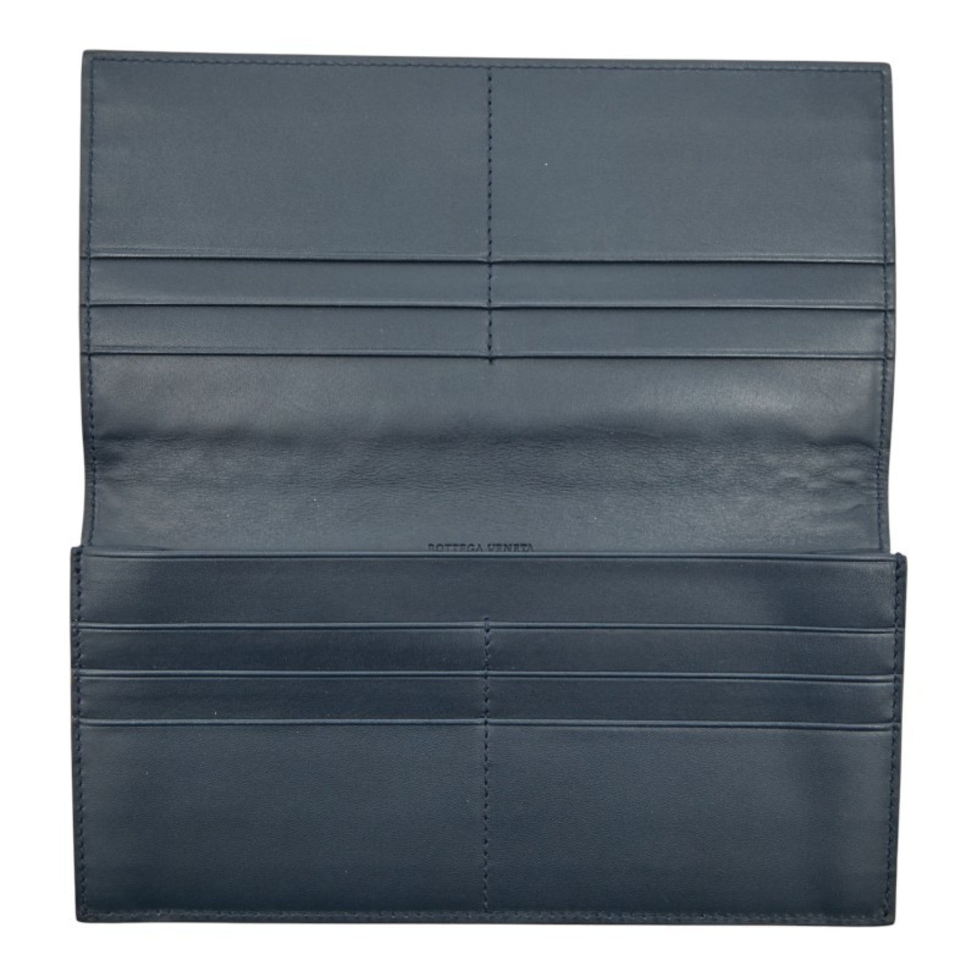 Bottega Veneta Navy Leather Wallet (Bi-Fold)