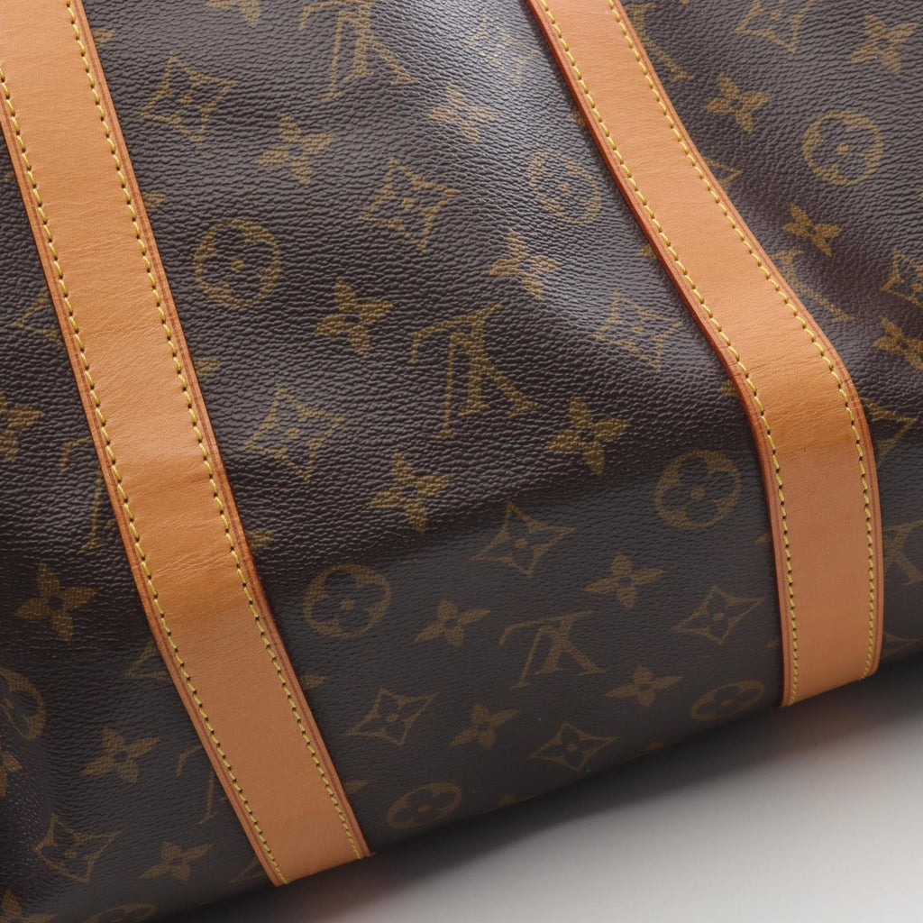 Louis Vuitton Brown Coated Canvas Pvc Monogram Leather Boston Bag