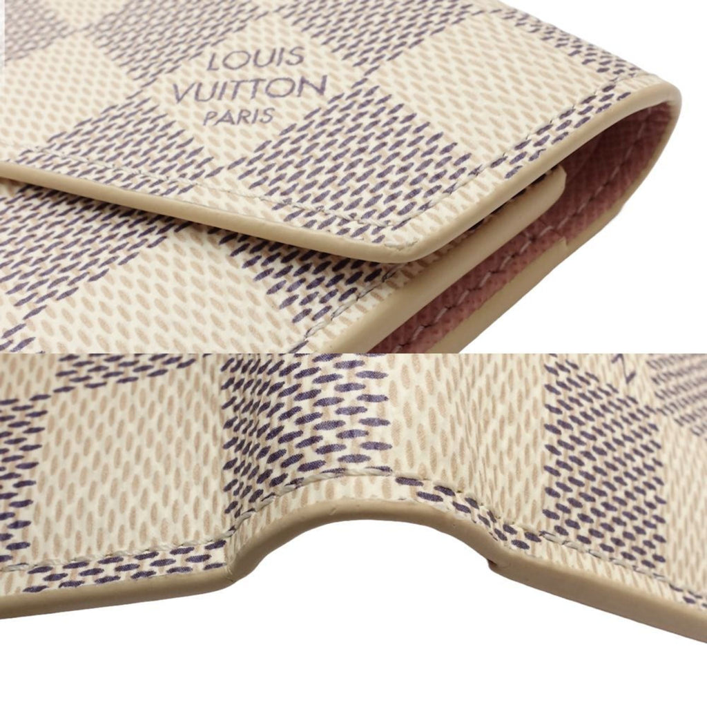 Louis Vuitton Damier Azur Rose Ballerine White Damier Azur Wallet (Tri-Fold)