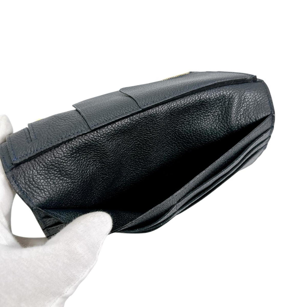 Louis Vuitton Infini Navy Monogram Empreinte Long Wallet (Tri-Fold)