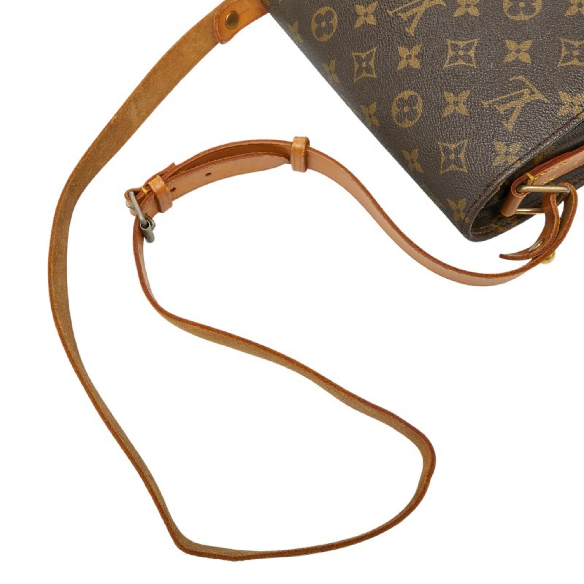Louis Vuitton Brown Pvc Leather Shoulder Bag