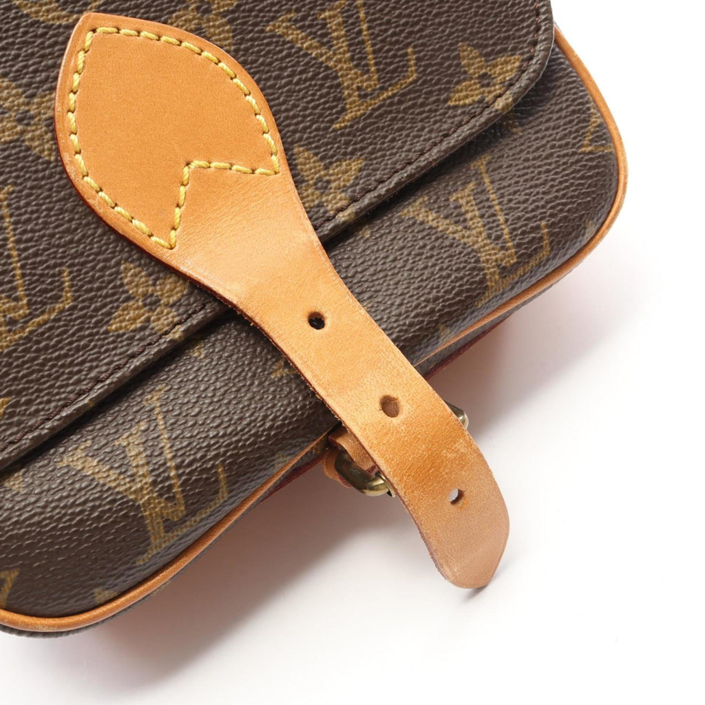 Louis Vuitton Brown Monogram Coated Canvas Leather Shoulder Bag