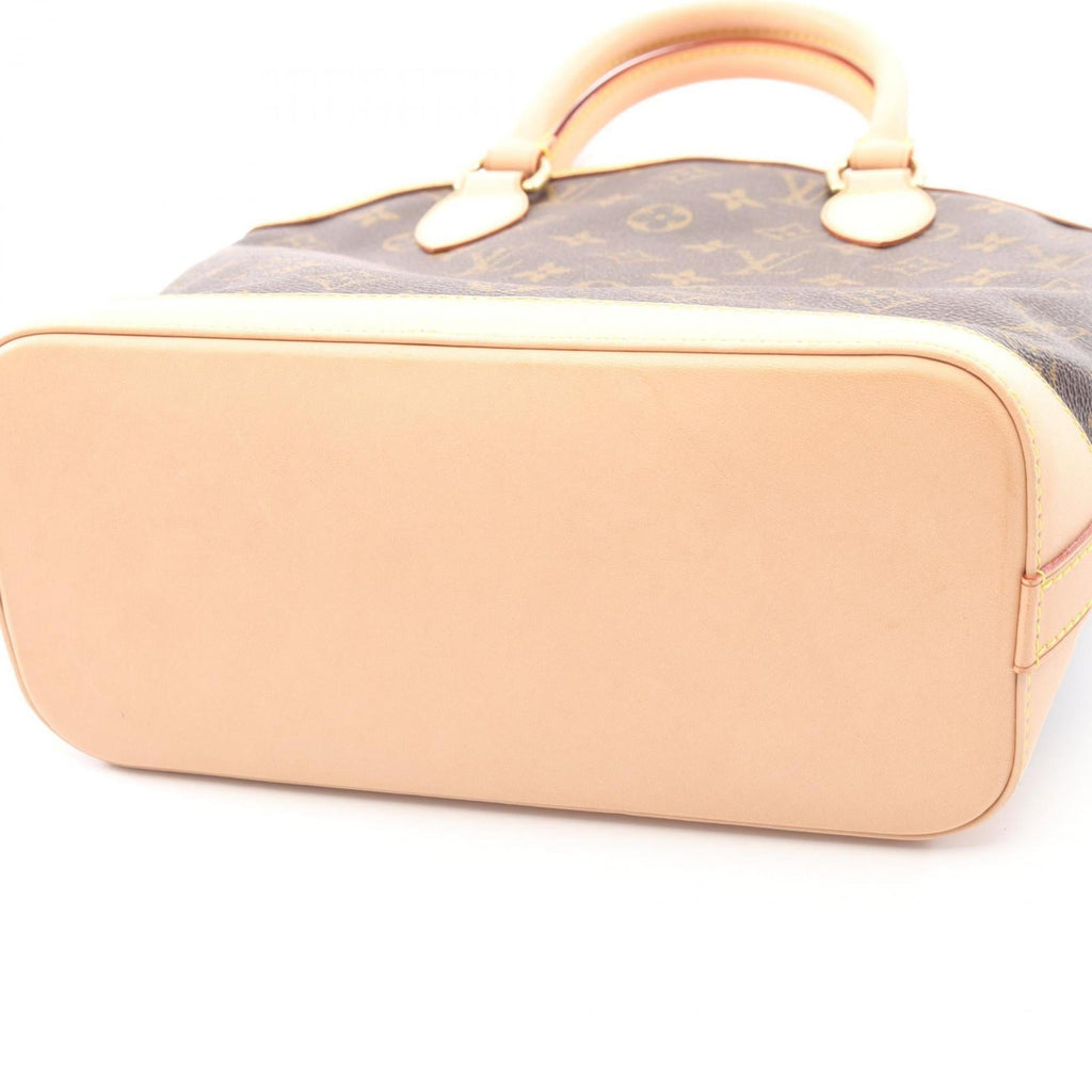 Louis Vuitton Brown Monogram Coated Canvas Leather Handbag