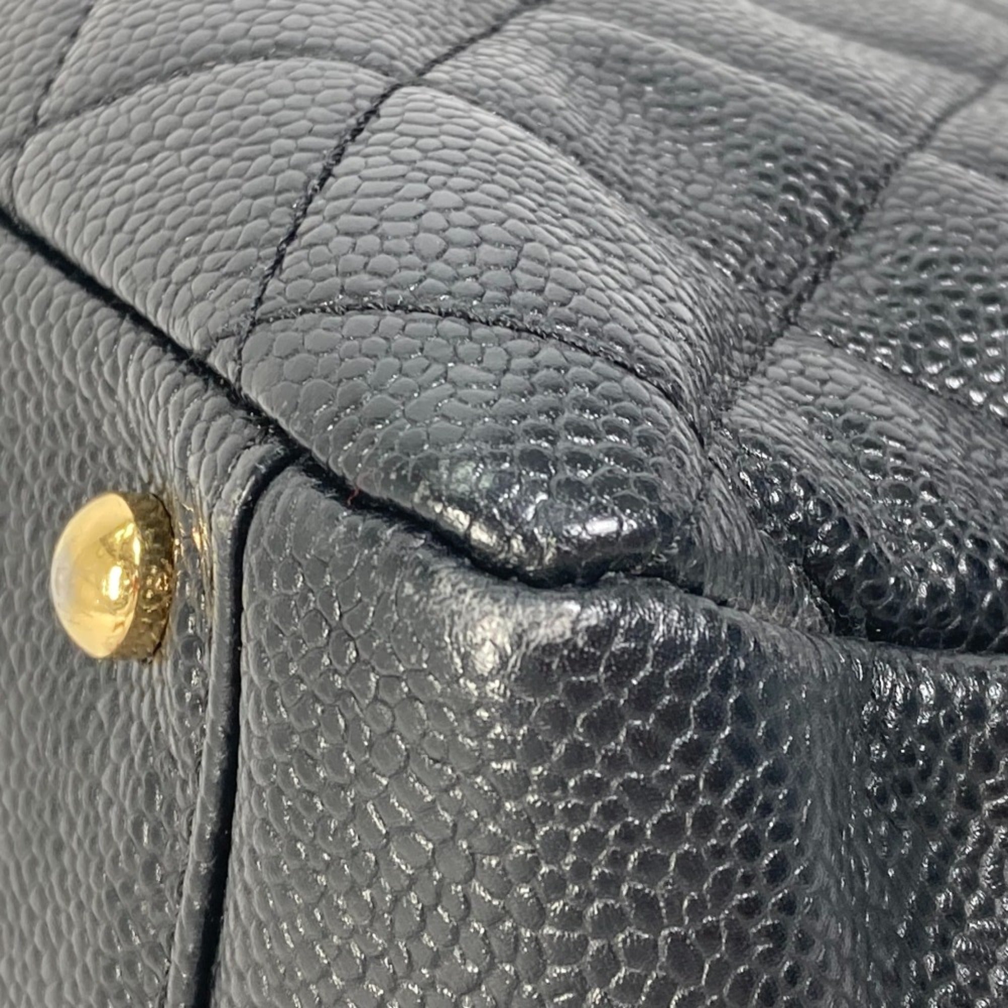 Chanel Black Leather Shoulder Bag
