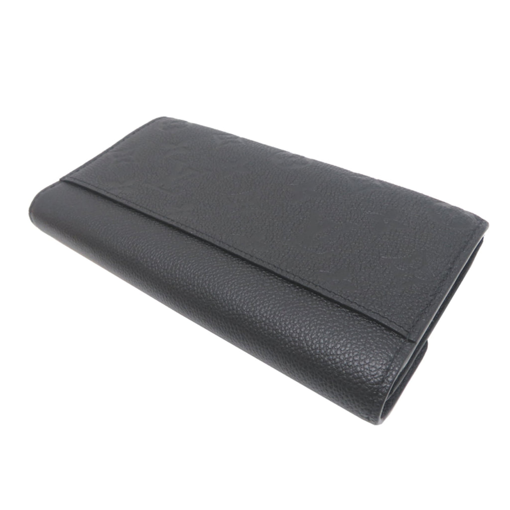 Louis Vuitton Black Noir Monogram Empreinte Long Wallet