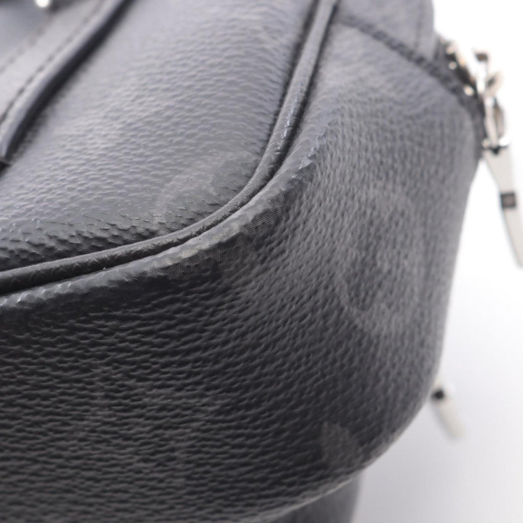 Louis Vuitton Black Coated Canvas Leather Fanny Pack Pochette