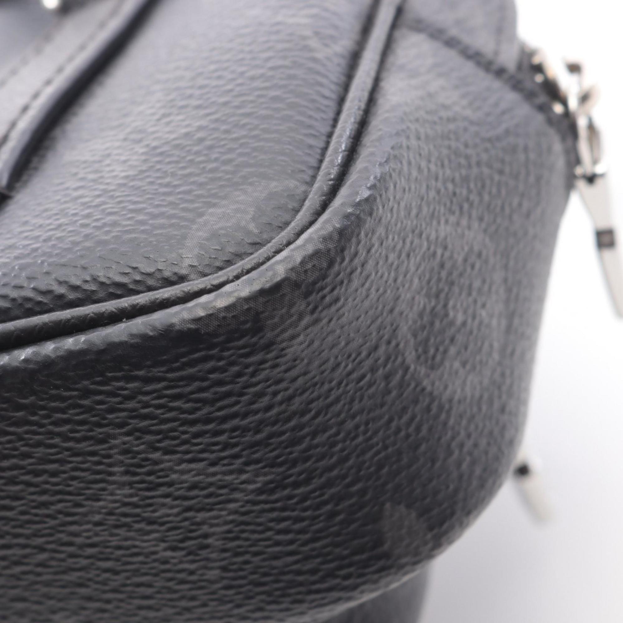 Louis Vuitton Black Coated Canvas Leather Fanny Pack Pochette