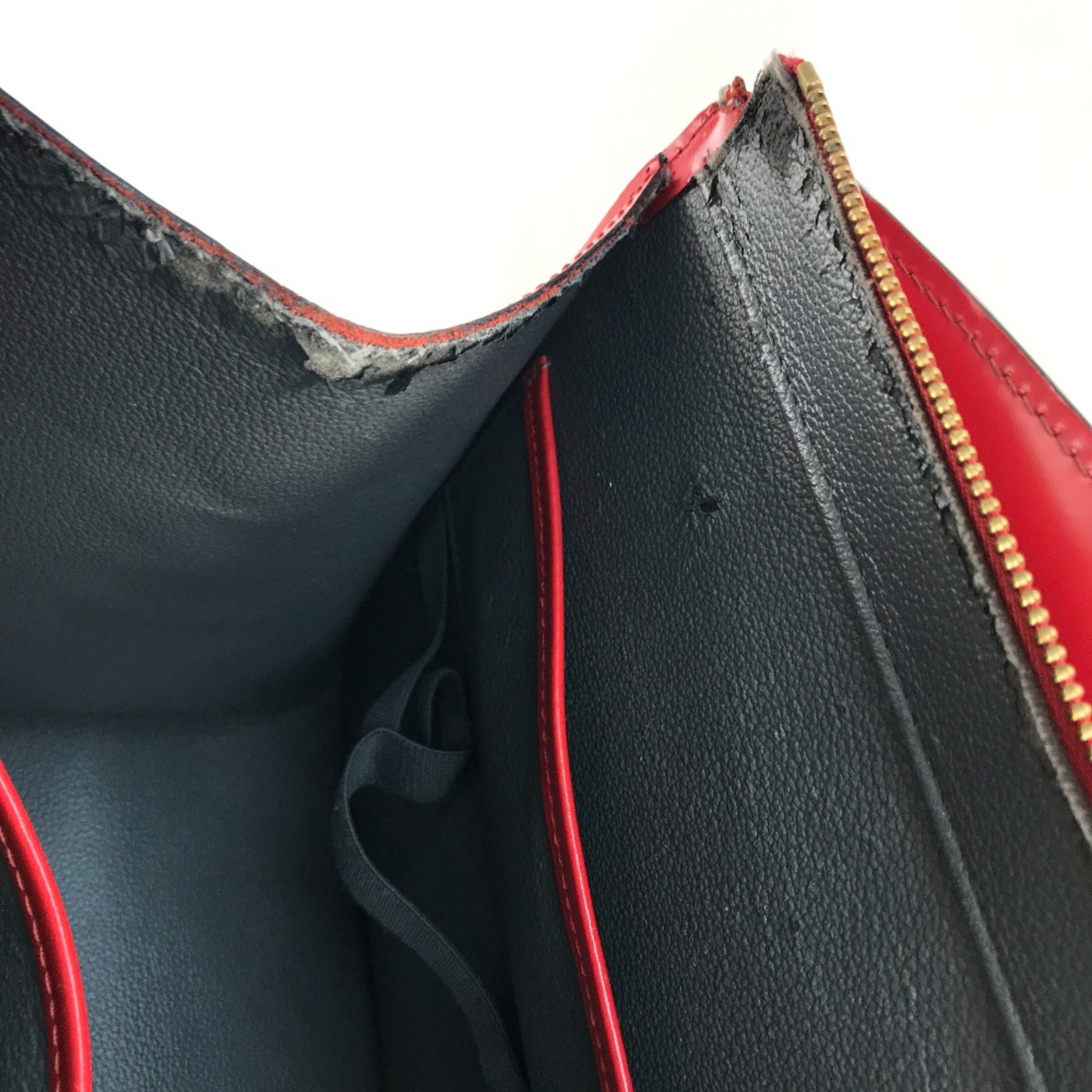 Louis Vuitton Red Leather Handbag