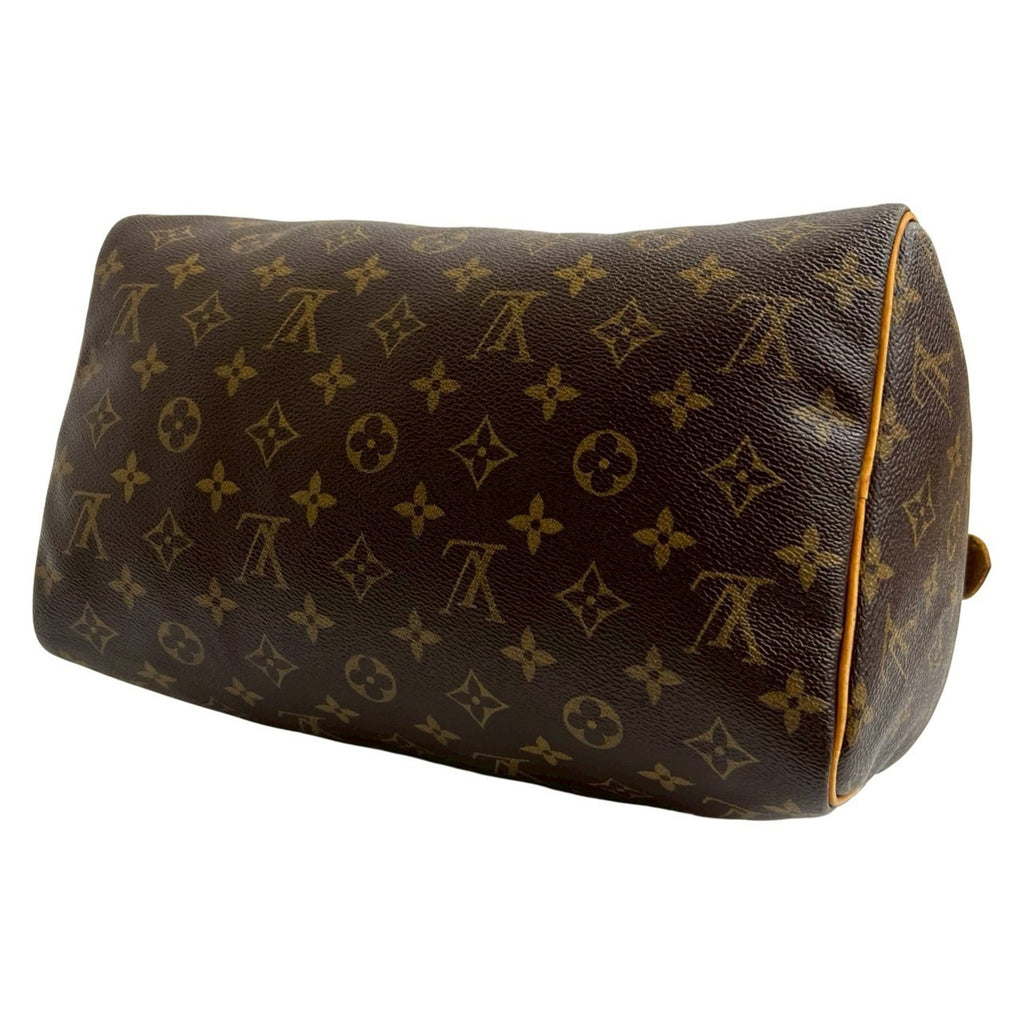 Louis Vuitton Brown Leather Pvc Boston Bag Handbag