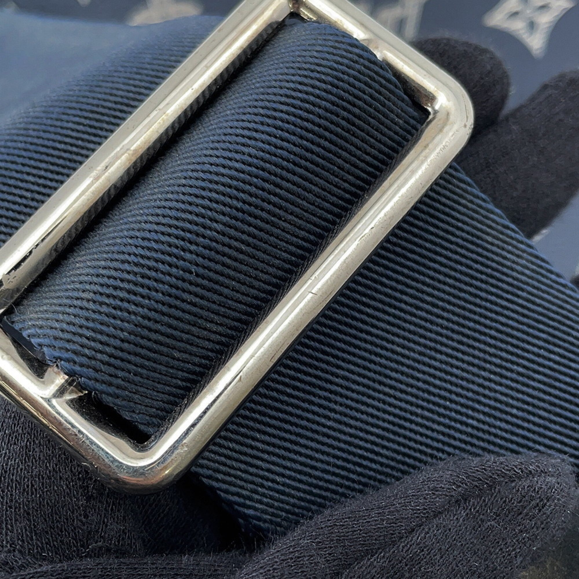 Louis Vuitton Monogram Savane Navy Handbag Shoulder Bag