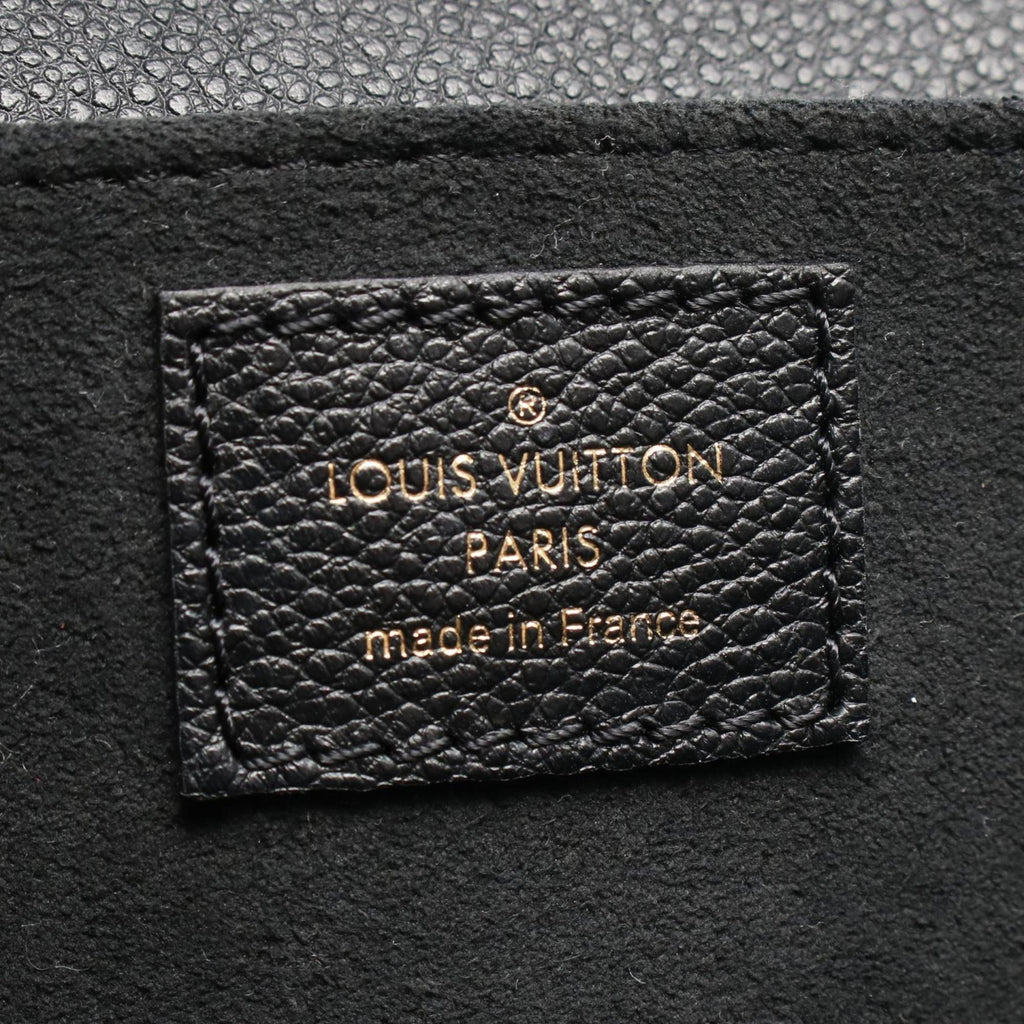 Louis Vuitton Black Noir Monogram Empreinte Handbag