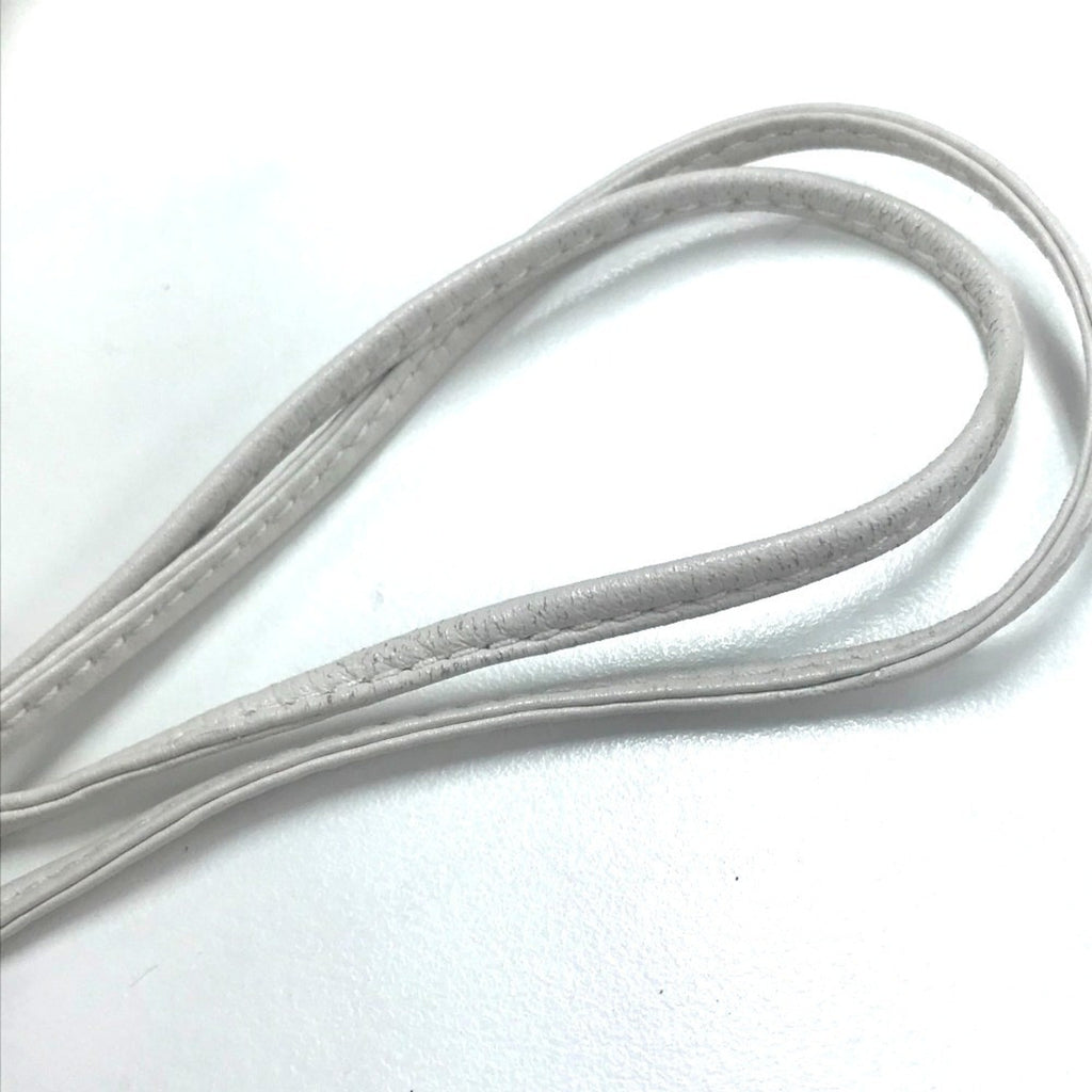 Bottega Veneta White Nylon Leather Pochette Shoulder Bag