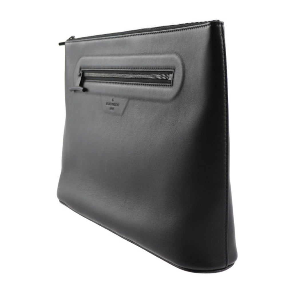 Louis Vuitton Black Leather Clutch Bag