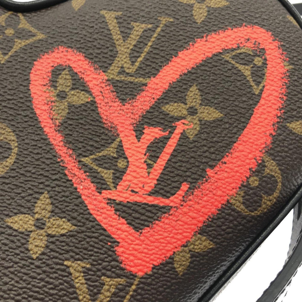 Louis Vuitton Brown Coated Canvas Shoulder Bag