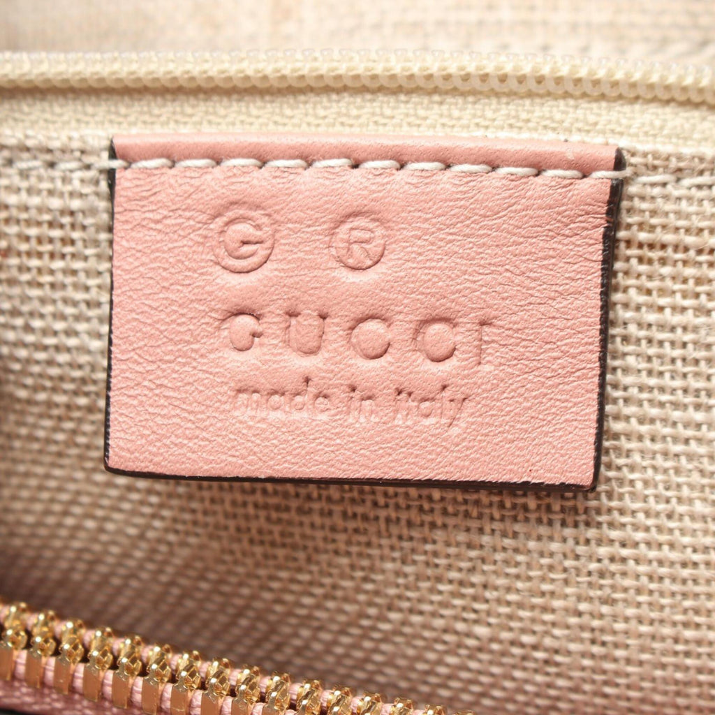Gucci Microguccissima Pink Leather Handbag (Pre-Owned)