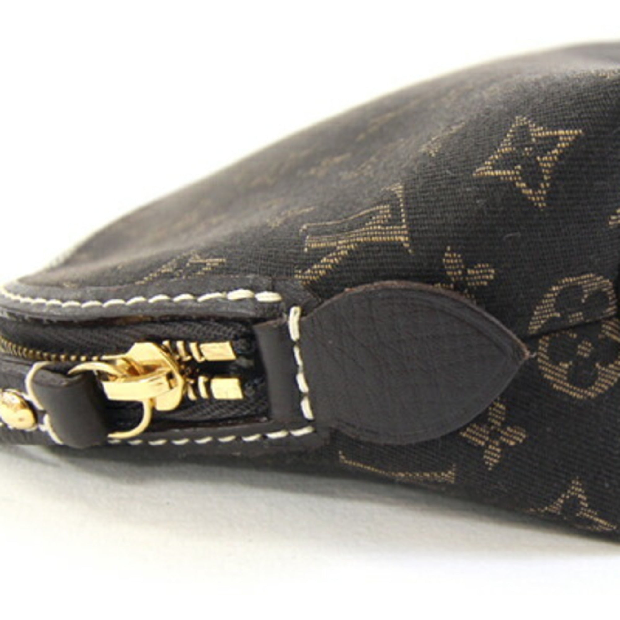 Louis Vuitton Dark Brown Fusain Monogram Idylle Canvas Pochette Pouch
