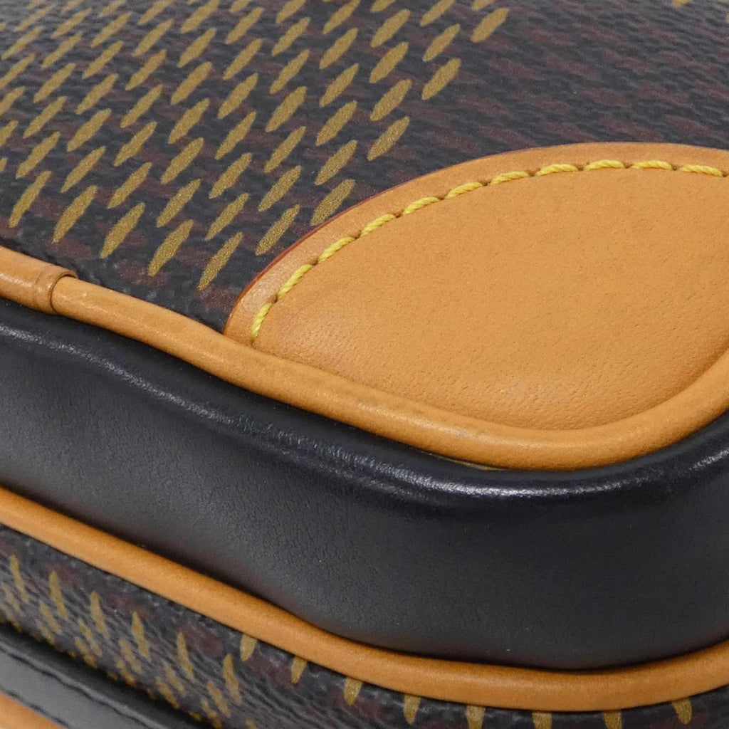 Louis Vuitton Brown Dark Brown Coated Canvas Shoulder Bag