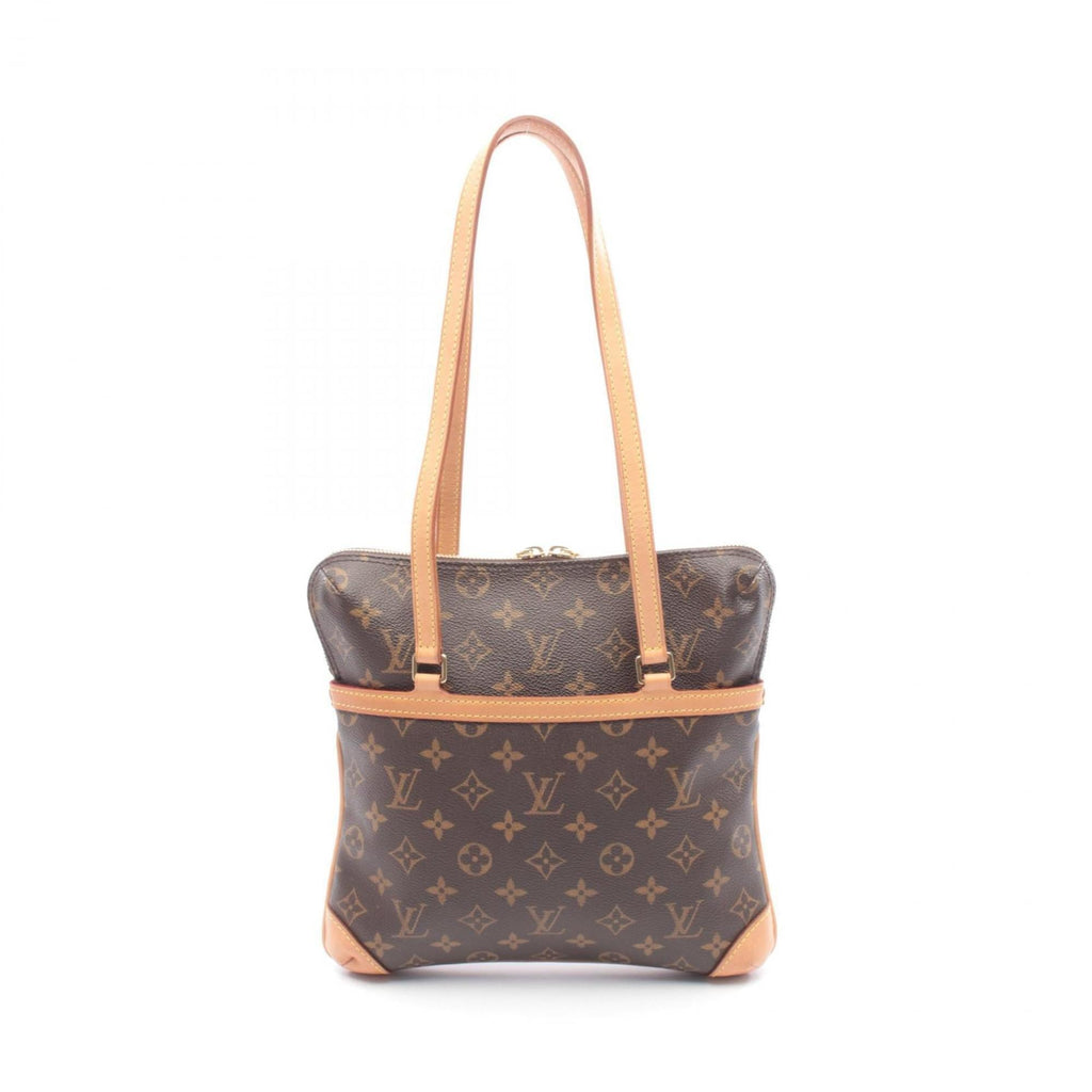 Louis Vuitton Brown Monogram Coated Canvas Leather Handbag Shoulder Bag