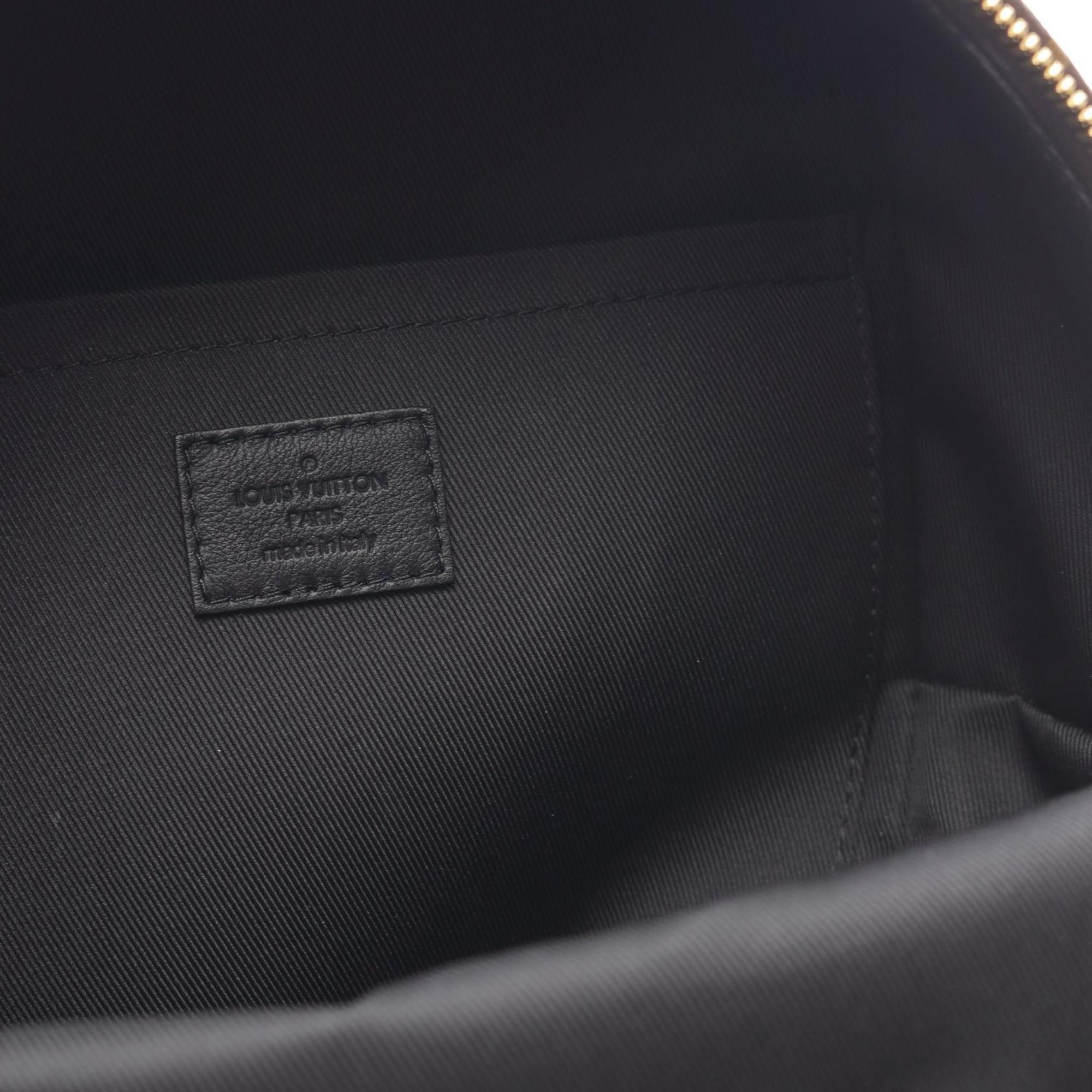 Louis Vuitton Black Brown Monogram Coated Canvas Backpack