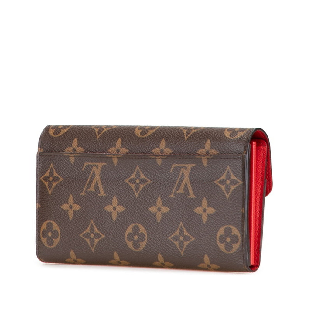 Louis Vuitton Monogram Brown Pvc Leather Long Wallet
