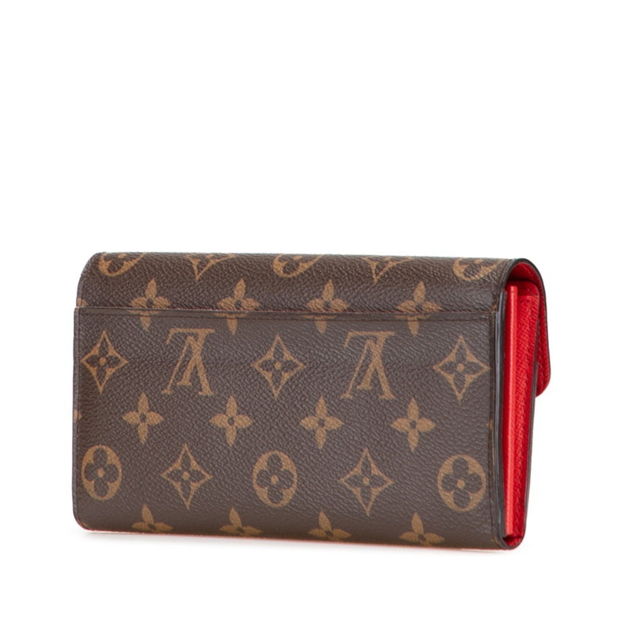 Louis Vuitton Monogram Brown Pvc Leather Long Wallet