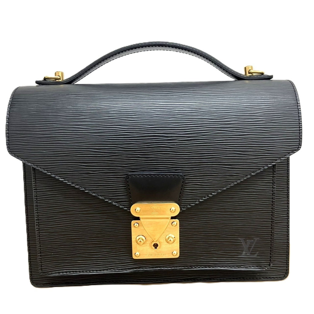 Louis Vuitton Epi Noir Epi Leather Shoulder Bag