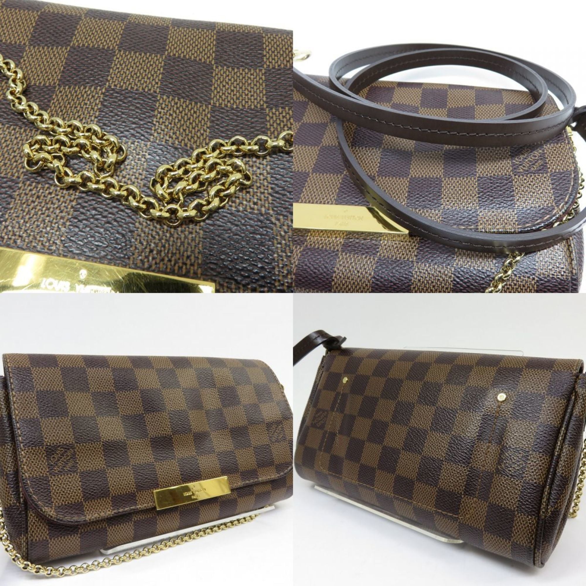 Louis Vuitton Damier Damier Canvas Ebene Shoulder Bag